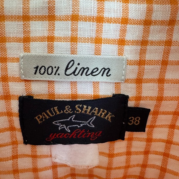 Paul and Shark 100% Linen Italian made short sleeve shirt. - Picture 3 of 4